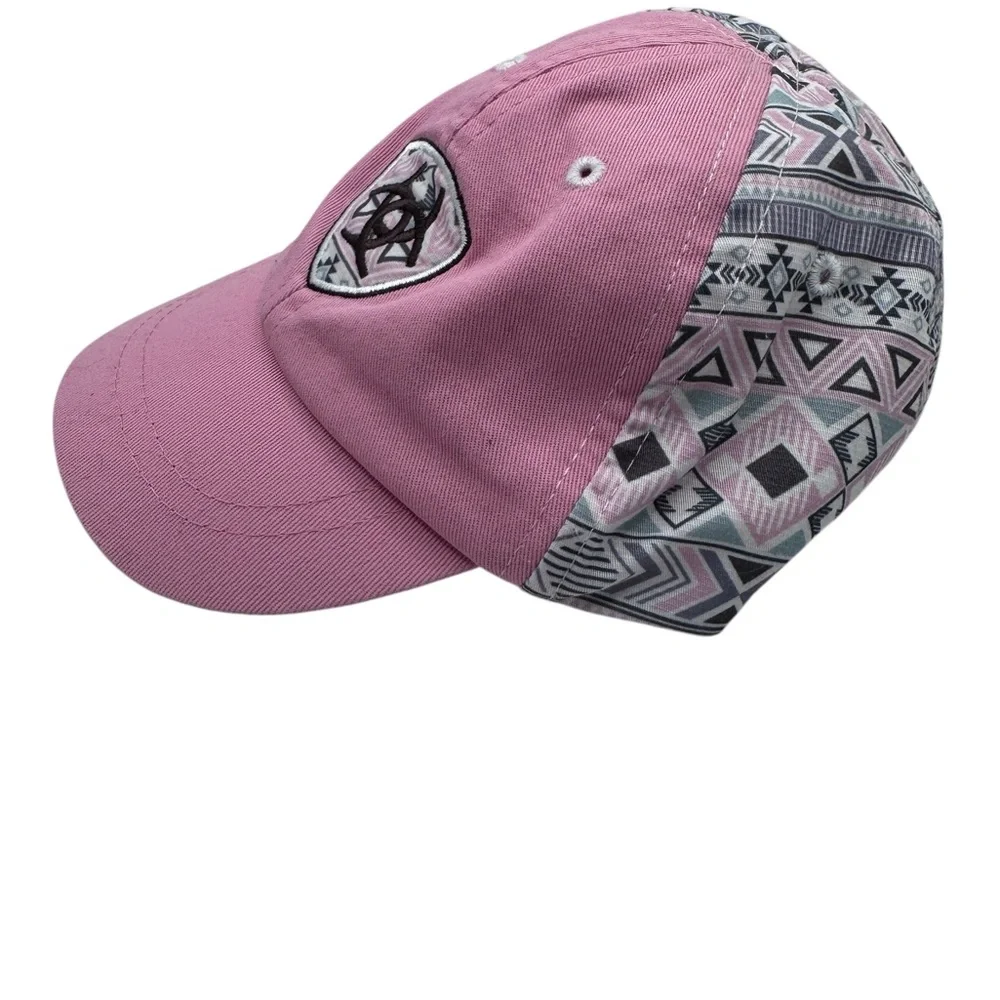 Ariat Pink Infant Baseball Cap with Black Logo